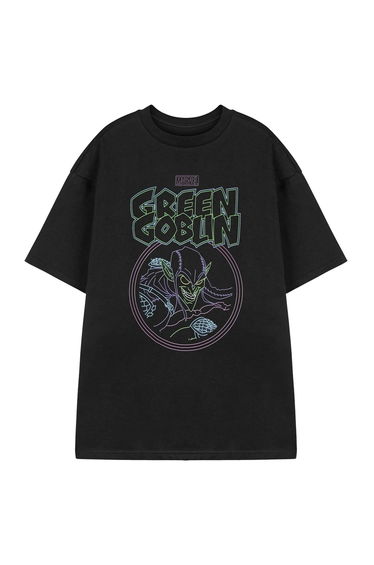 Marvel Mens Green Goblin Short-Sleeved T-Shirt - Black