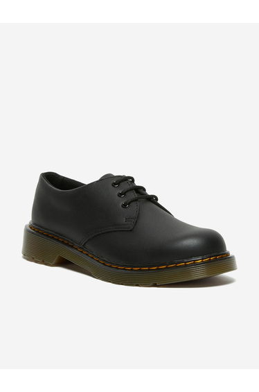 Dr Martens Girls 1461 Softy T Leather Shoes in Black