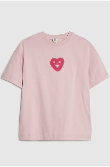 Girls Pink Graffiti T-shirt