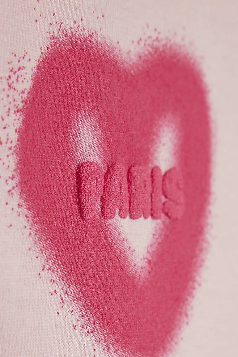 Girls Pink Graffiti T-shirt - 2