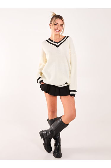 Varsity Knit Oversized Jumper