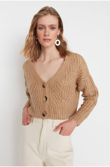 Cardigan - Brown - Regular fit