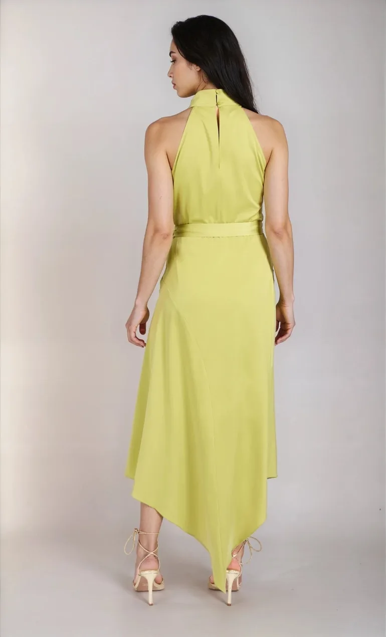 wrap dress maxi white Silk Linen Wrap Maxi Dress main image 1