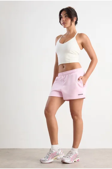 DSGN Studio Back Pocket Sweat Short - baby pink