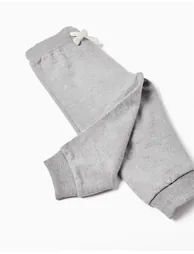 Cotton Joggers for Baby Boys, Grey - 2