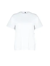 White Button Detailed Knitted T-shirt - 6