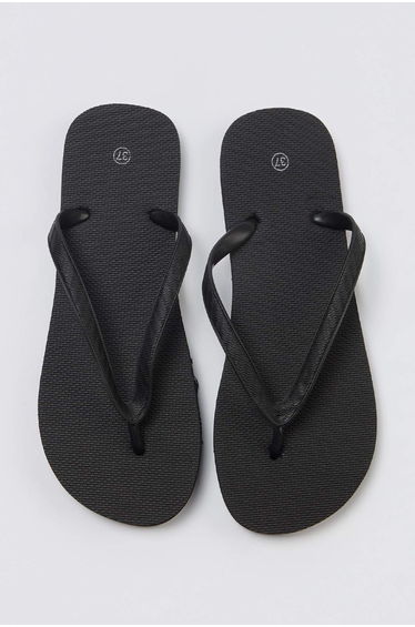 Black Flip Flops Women's Slippers