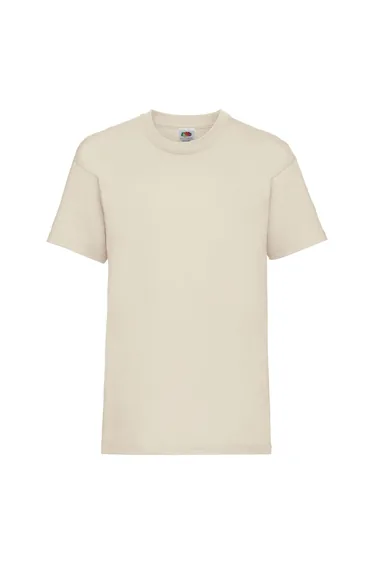 Fruit Of The Loom Childrens/Kids Unisex Valueweight Short Sleeve T-Shirt - Natural