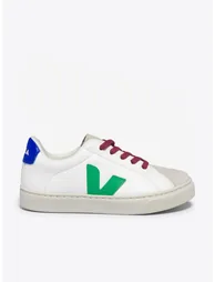 حذاء رياضي أطفال جلد برباط - أبيض - 4