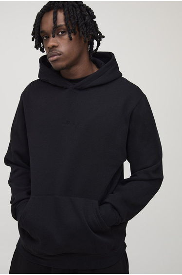 Tall Basic BM Signature Regular Fit Over the Head Hoodie - black