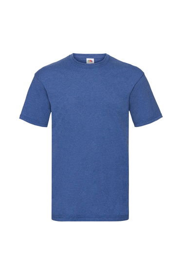 Fruit Of The Loom Mens Valueweight Short Sleeve T-Shirt - Retro Heather Royal