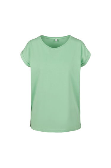 Womens/Ladies Extended Shoulder T-Shirt - Neo Mint