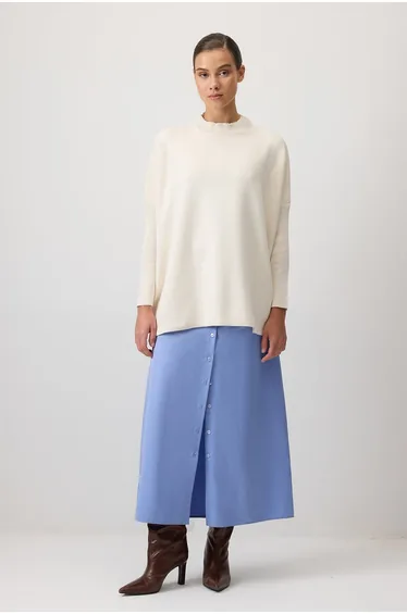 تونيك محبوك بأكتاف منسدلة