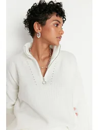 Sweater - Ecru - Regular fit - 1