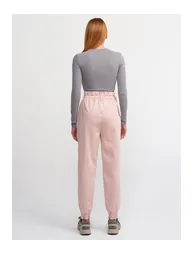 Cupped Jogging Trousers-Powder - 1