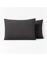 غطاء وسادة قطن سادة - 2