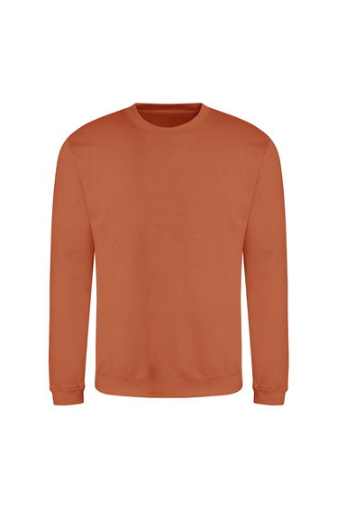 AWDis Just Hoods AWDis Unisex Crew Neck Plain Sweatshirt - Ginger Biscuit