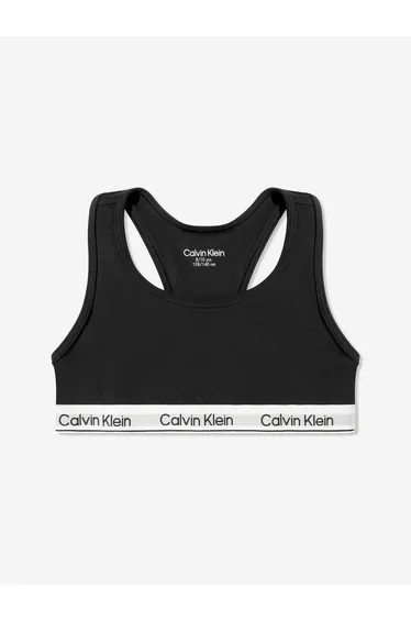 Calvin Klein Girls 2 Pack Bralette Set in Black