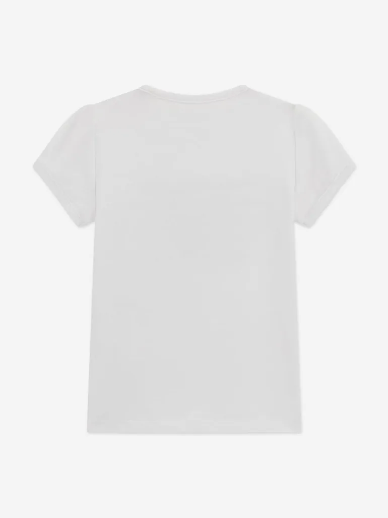 Guess Girls Heart Logo T-Shirt in White - 1