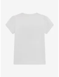 Guess Girls Heart Logo T-Shirt in White - 1