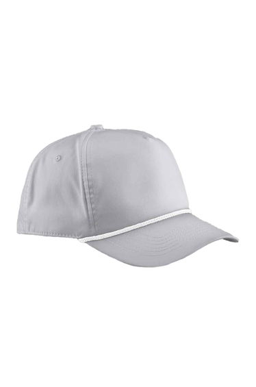 Beechfield Rope Detail Baseball Cap - Light Grey/White