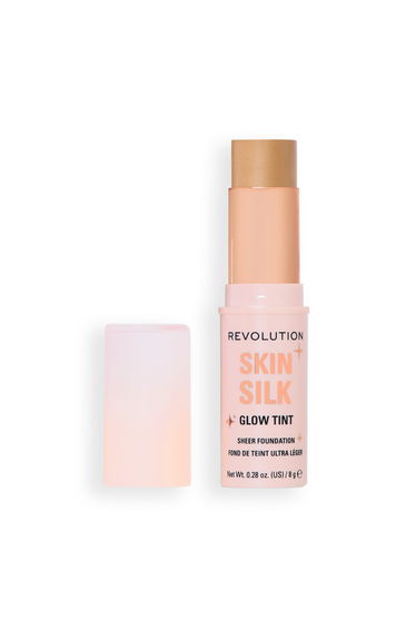 Revolution Skin Silk Glow Tint Sheer Foundation Stick Medium Tan Warm