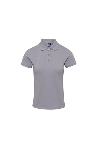 Premier Womens/Ladies Coolchecker Plus Polo Shirt - Silver