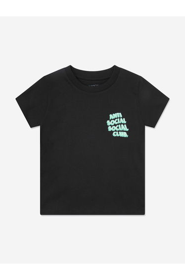 Anti Social Social Club Kids Popcorn T-Shirt in Black