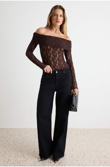 Brown Knitted Blouse