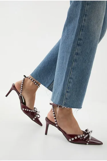 Embellished High Stiletto Heel Court Shoes