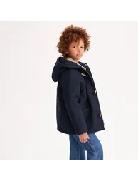 Warm Hooded Duffle Coat - 1