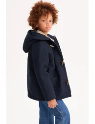 Warm Hooded Duffle Coat