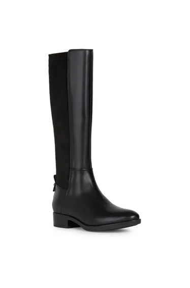Geox Womens/Ladies Felicity Leather Calf Boots - Black