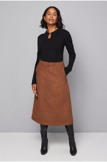 Keyhole Collared Knitted Top