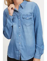 Fitted Shirt with Long Sleeves - 1