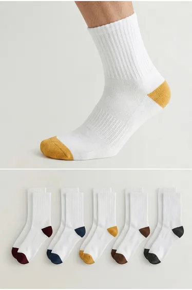 White 5-Pack Socks