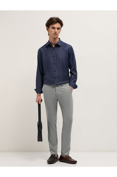 Men Woven Striped Tailored Fit Formal Shirt