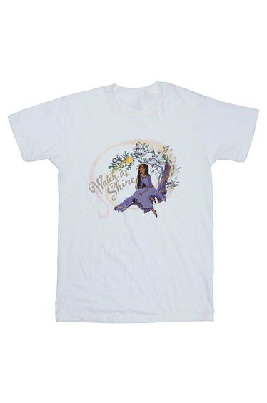 Wish Girls Watch Us Shine Cotton T-Shirt - White