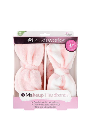 Brushworks Makeup Headbands - 2 Pack