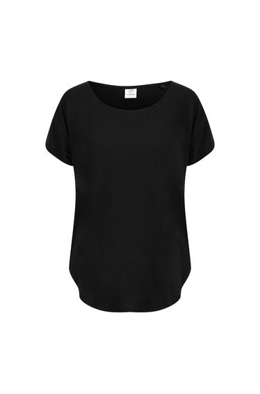 Tombo Womens/Ladies Scoop Neck T-Shirt - Black
