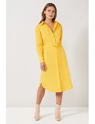 BYV London Yellow Shirt Dress