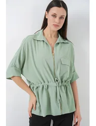 BDART Textured Zippered Shirt with Pocket - 4