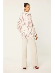 PATTERNED SATIN SHIRT - 4
