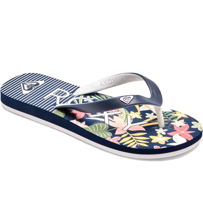 Roxy Girls Tahiti Floral Summer Beach Holiday Sandals Flip Flops