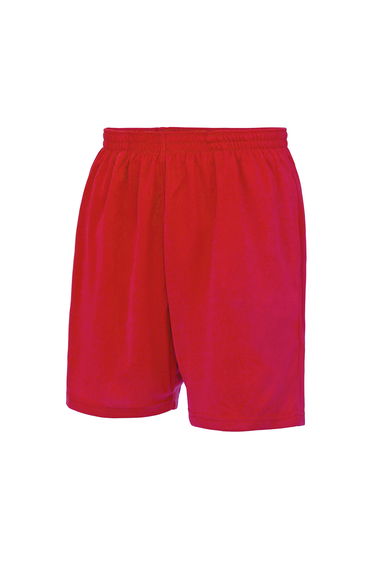 Just Cool Mens Sports Shorts - Fire Red