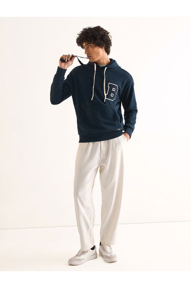Men Cotton Front Pocket Hoodie