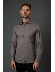 A/O Pattern Slim Fit Cotton Shirt Multi