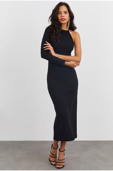 Black Bodycon Maxi Dress