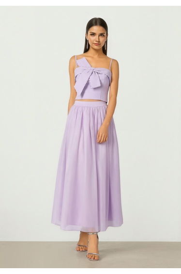 Mesh Midi Skirt