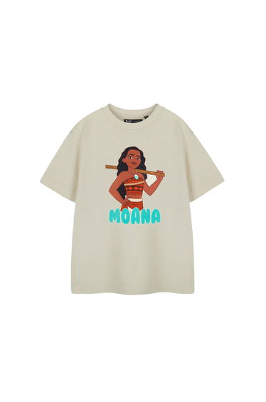 Moana Girls Short-Sleeved T-Shirt - Oatmeal